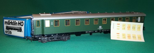 Marklin 4139 carrozza 2a - db,